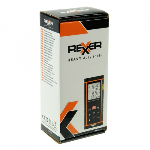 Лазерна ролетка REXXER RE-06-020,  до 40 м, LCD, нивелир