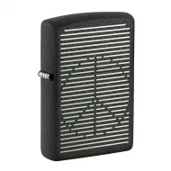 Запалка Zippo - Black Crackle™ Peace Blind Design