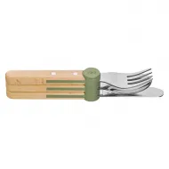 Комплект прибори за деца Opinel - Le Petit Gourmet Green