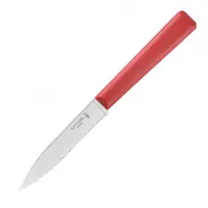 Кухненски нож Opinel Essentiels+ №313, с 10 см назъбено острие, червен