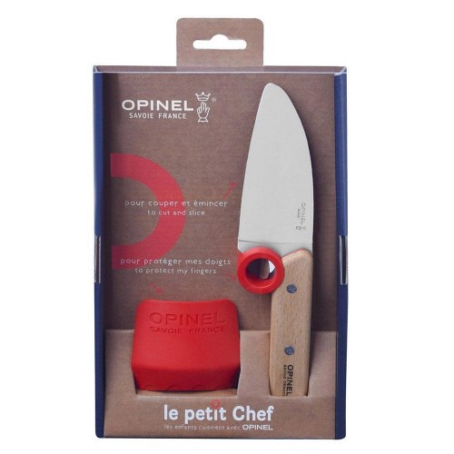 Детски комплект с нож и протектор Opinel "Le Petit Chef"