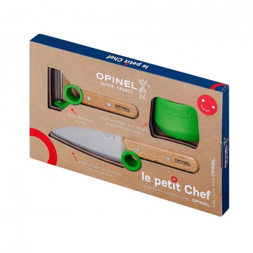 Детски комплект Opinel Le Petit Chef, зелен