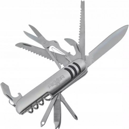 Многофункционален метален нож Rexxer RD-07-030, 11 части, неръждаема стомана