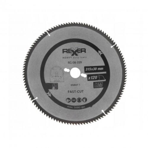Циркулярен диск HM материал Rexxer RG-08-359, Ø 315x30x120 зъба