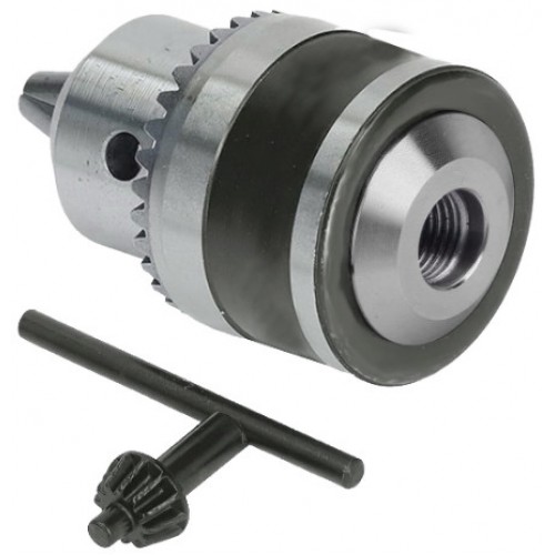 Патронник с ключ + 2 адаптера Rexxer RG-13-113,  1.5-13мм, преход към sds+, 1/4″ шестостенен преход