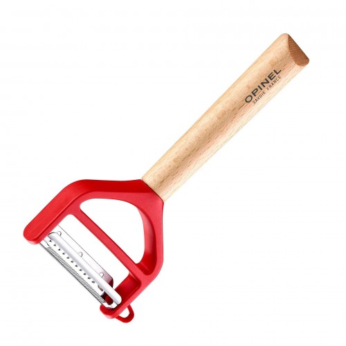 Белачка Opinel T-Duo, букова дръжка, червена