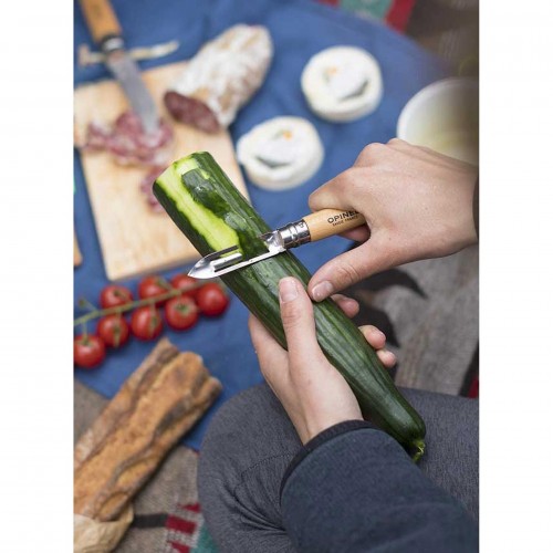 Сгъваема джобна белачка Opinel - Nomad №06, 6см острие, букова дръжка