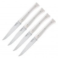 Комплект ножове Opinel - Facette White, 4 ножа с по 11см острие