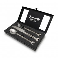 Комплект прибори за хранене Mikamax Wrenchware от 3 части, включително ключ №10