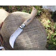 Сгъваем градински нож за присаждане Opinel - №8 Inox, 8см острие, букова дръжка