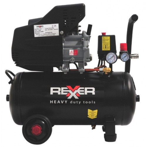 Маслен компресор Rexxer RH-13-503, 24 литра, 1500 W, 8 бара, 156 л-мин.
