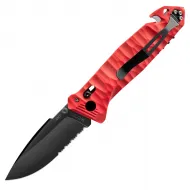 Сгъваем нож TB Outdoor - C.A.C.® Red, серетирано острие