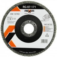 Ламелен диск за шлайфане REXXER RG-07-185, Ø125 мм, 22.2 мм, К80, 10 броя