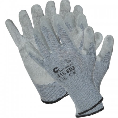 Предпазни ръкавици REXXER RL-07-030, плетени-латекс, 12 броя