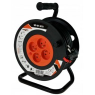 Удължител на макара REXXER RP-07-610, 25 м, 3-жилен, 4 гнезда