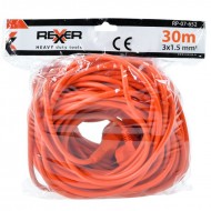 Градински удължител REXXER RP-07-652, 30 м, 3x1.5 мм2, 1200-3500 W 