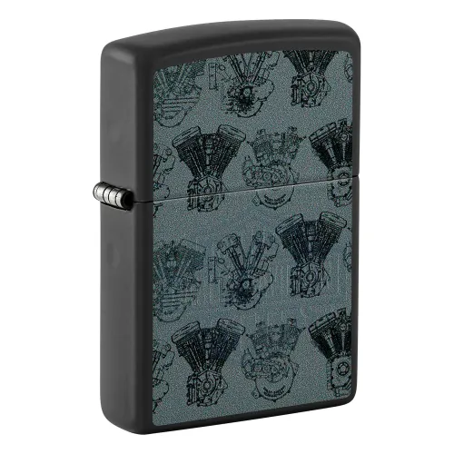 Запалка Zippo - Harley-Davidson® Design Black Light Logo
