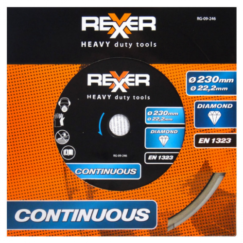 Диамантен диск Rexxer за водно рязане 230 мм RG-09-246